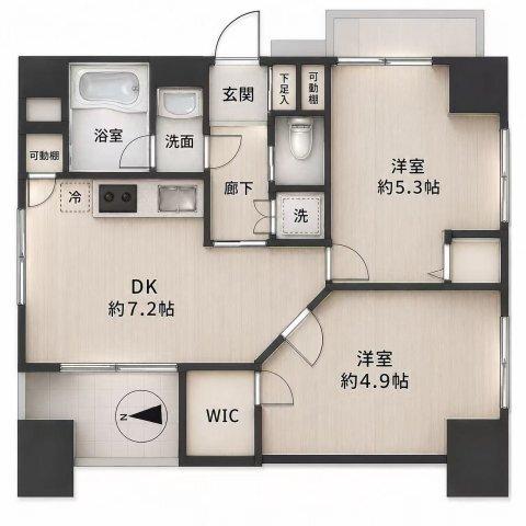レガリアシティ浅草リバーサイド（402） 間取り図画像