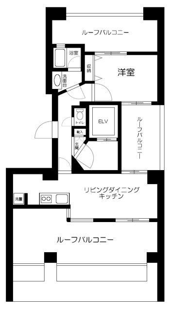 スカイコート蒲田第６ 間取り図画像