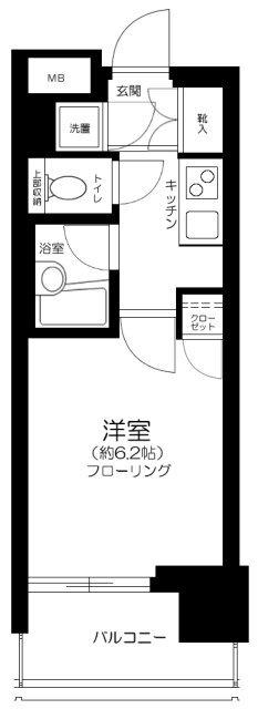 パレステュディオ芝浦シティ 間取り図画像
