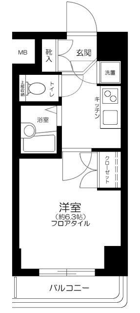 CYNTHIA FOUR-D GOTANDA-WEST 間取り図画像
