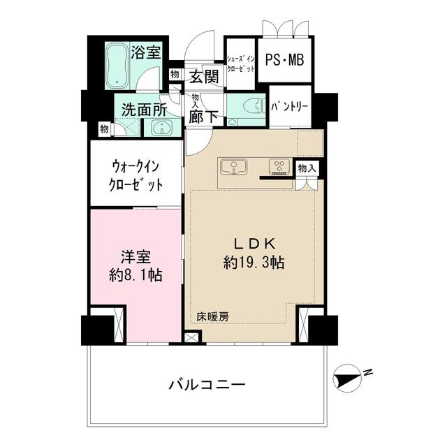 ザ・レジデンス四谷ガーデン（407） 間取り図画像
