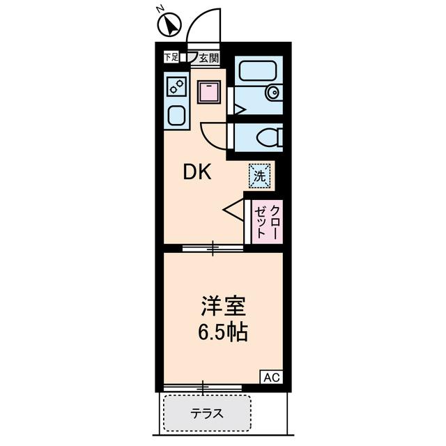 ベルテ中目黒（0107） 間取り図画像
