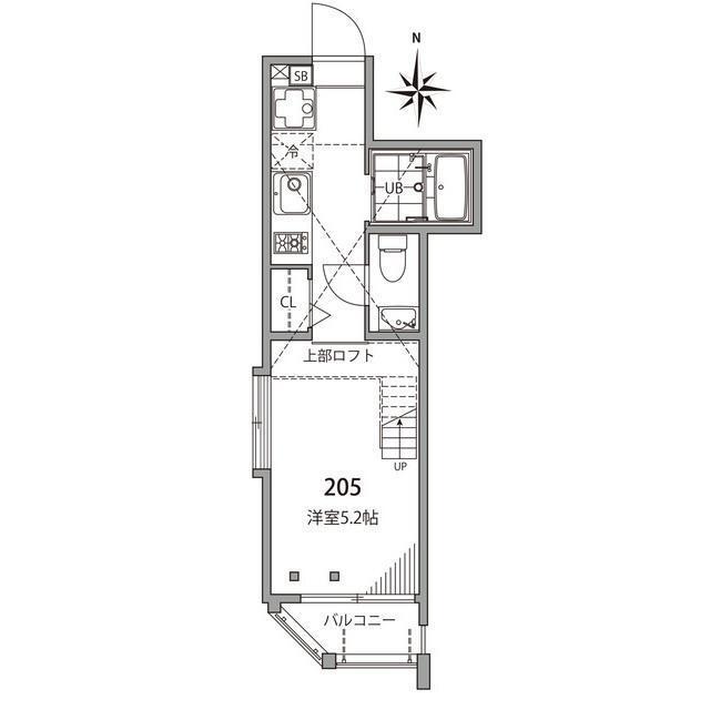 ピア経堂（205） 間取り図画像