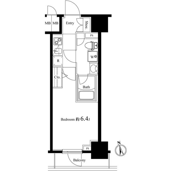 メインステージ亀戸Ⅱ（0703） 間取り図画像