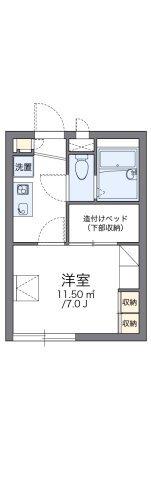 レオパレスガーネット（107） 間取り図画像