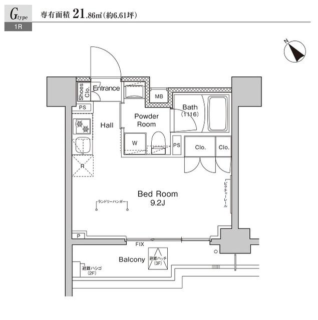 プラウドフラット戸越公園（106） 間取り図画像