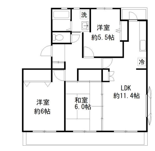 世田谷区宇奈根マンション 間取り図画像