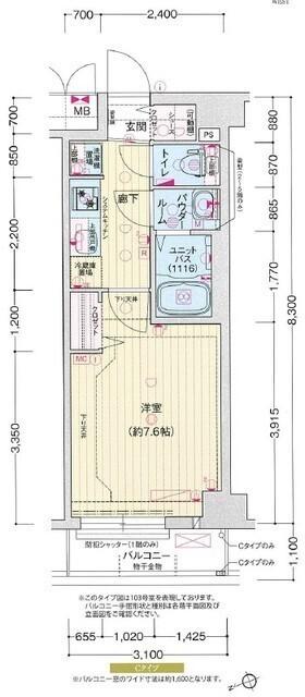プレサンス　ジェネ　赤羽　真正寺坂（0303） 間取り図画像