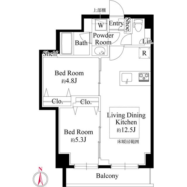 レアライズ西日暮里ノース（0601） 間取り図画像
