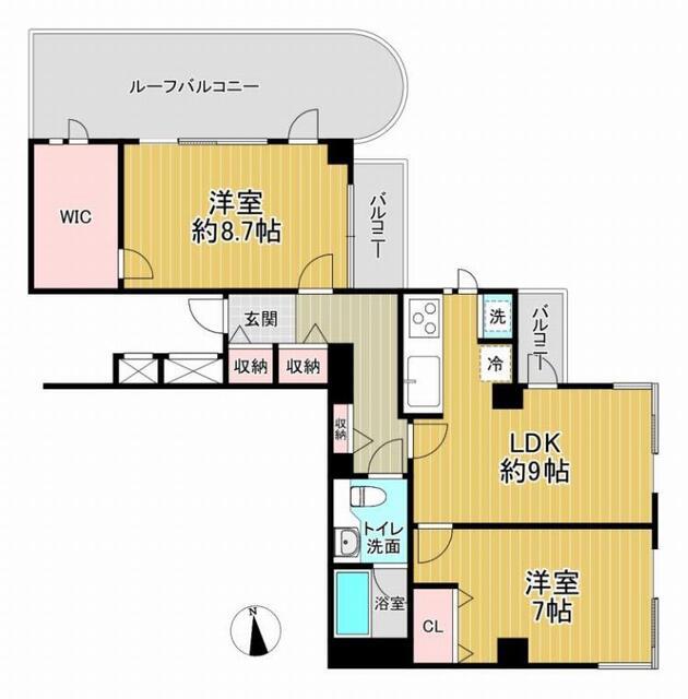 ハウス東雪谷（301） 間取り図画像