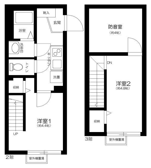 Ｔ’ｓ　Ｃｕｏｒｅ　ＭＵＳＥ東長崎 間取り図画像