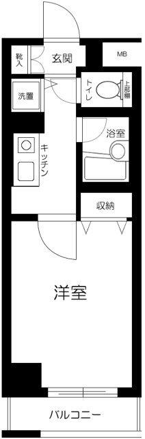 シンシア日本橋新川 間取り図画像