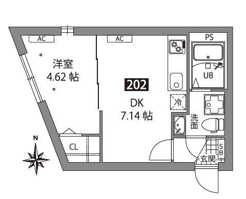 アザレア板橋（202） 間取り図画像