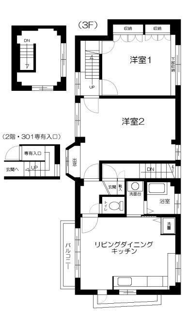 グレイス西落合 間取り図画像