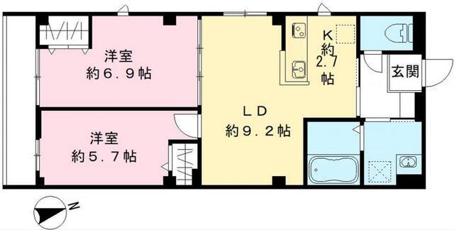 チェリッシュ（101号室） 間取り図画像