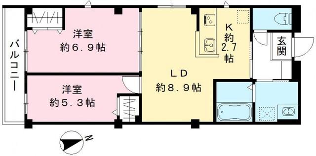 チェリッシュ（301号室） 間取り図画像