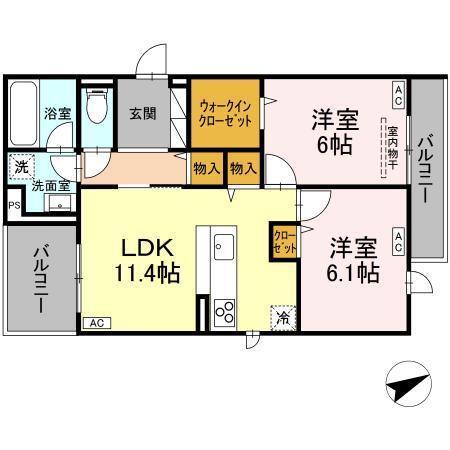 クラシアス（305） 間取り図画像