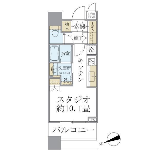 ＢｒｉｌｌｉａＴｏｗｅｒｓ目黒サウスレジデンス（1103） 間取り図画像