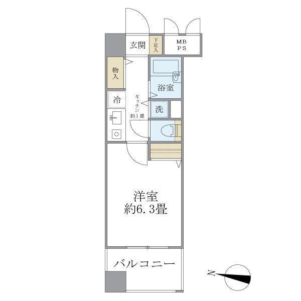 メインステージ赤坂ＩＩ（902） 間取り図画像
