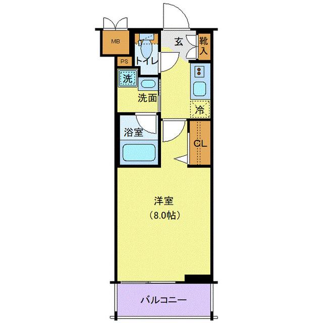 ハーモニーレジデンス新宿御苑 THE WEST（307） 間取り図画像