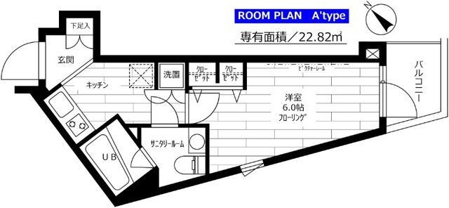 グランドコンシェルジュ用賀アジールコート 間取り図画像