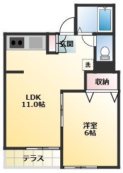 ティブロンコート（103） 間取り図画像