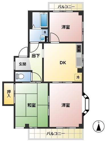 アドバーンスハイム（201） 間取り図画像