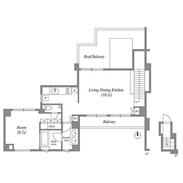 エスセナーリオ牛込柳町（0501） 間取り図画像
