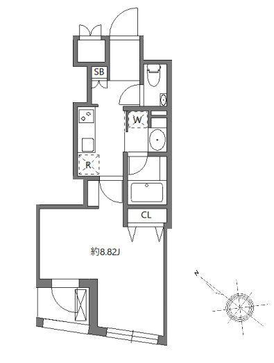 フラッフィー日本橋浜町（0202） 間取り図画像
