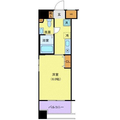 メビウス新宿御苑（1104） 間取り図画像
