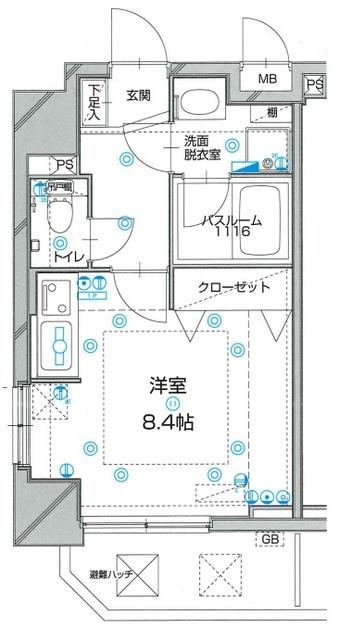 シャルムコート新宿ステーションパレス（701） 間取り図画像