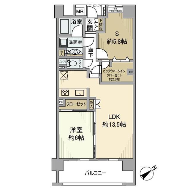 クレストフォルム上野グランステージ（308） 間取り図画像