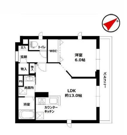 Lusso（301） 間取り図画像