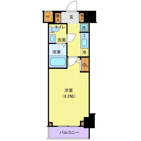 ジェノヴィア白金台グリーンヴェール（702） 間取り図画像