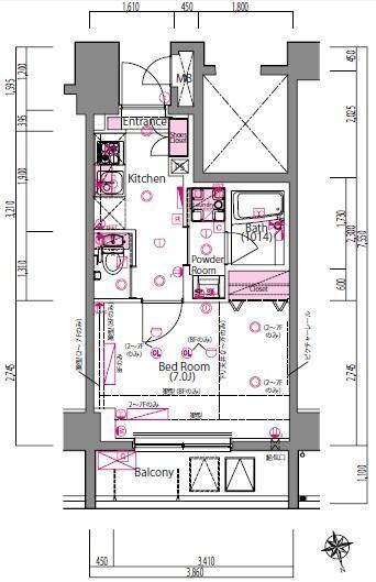 ラ・シード品川南大井（303） 間取り図画像