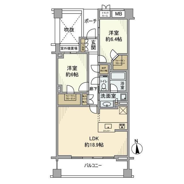 プラウド蘆花公園 間取り図画像