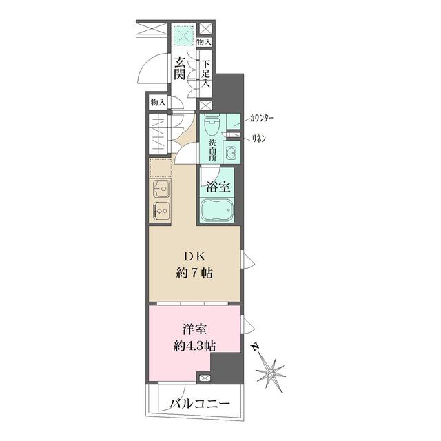 ルフォンプログレ四谷（1202） 間取り図画像