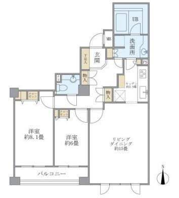 アパートメンツ東山（205） 間取り図画像