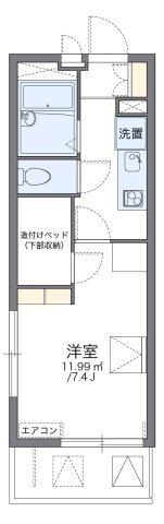 レオパレスエスポワール六郷（210） 間取り図画像