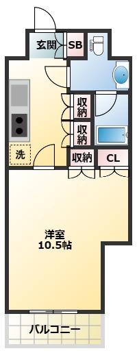 ル・パサージュ（202） 間取り図画像
