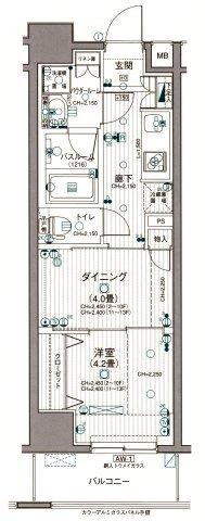 日神デュオステージ浅草三筋（1106） 間取り図画像