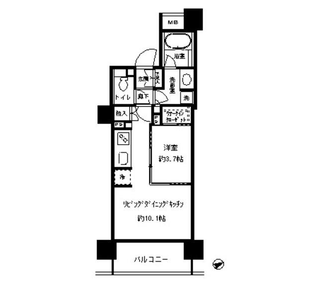パークホームズ目黒リバーサウスアーバンレジデンス（908） 間取り図画像