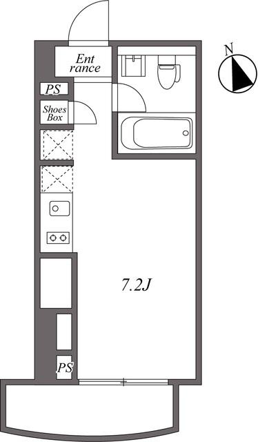 港区麻布十番マンション 間取り図画像