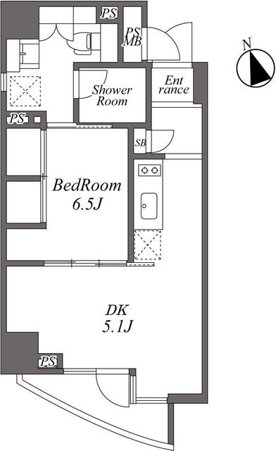 港区麻布十番マンション 間取り図画像