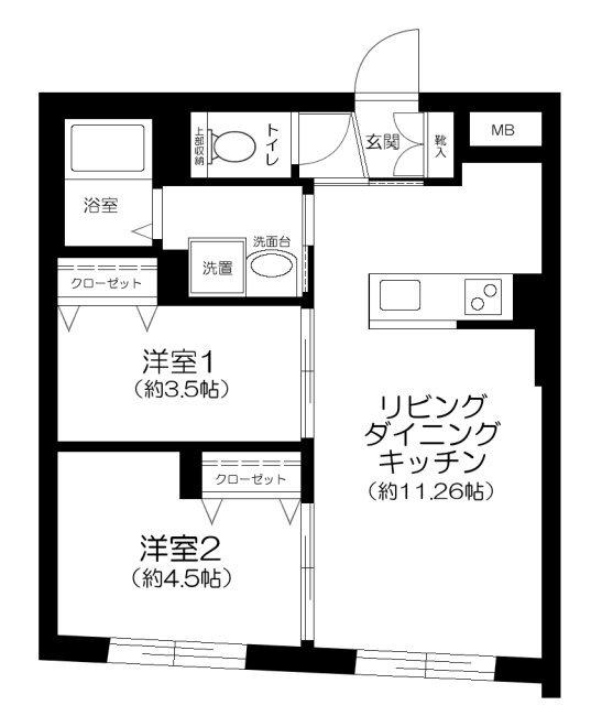 ＣＥＮＴＲＡＬ　ＧＡＲＤＥＮ　ＲＥＳＩＤＥＮＣＥ　ＴＯＫＹＯ 間取り図画像