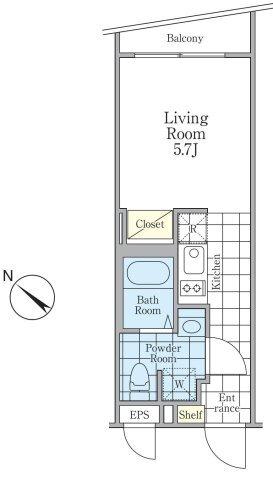 ミリアージュ下北沢（202） 間取り図画像