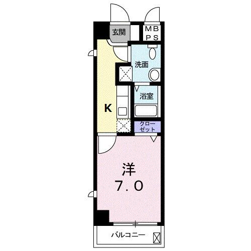 エルリバー（403） 間取り図画像