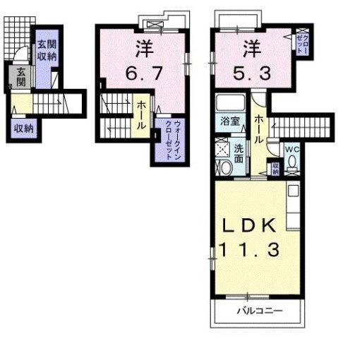 サニーＭＳ（202） 間取り図画像