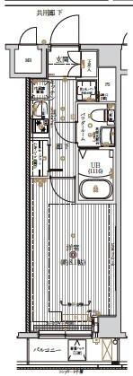 クレストタップ羽田（302） 間取り図画像