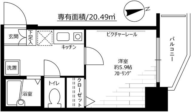 クレアシオン早稲田 間取り図画像